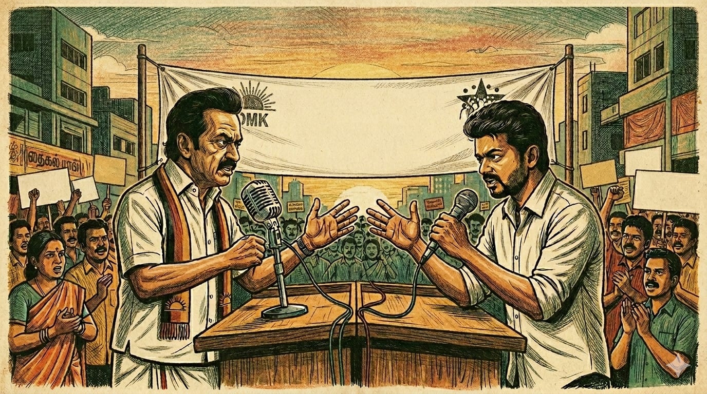 Tamil Nadu 2026 at a Crossroads: Stalin’s Headwinds, Vijay’s Gamble, BJP’s Ascent
