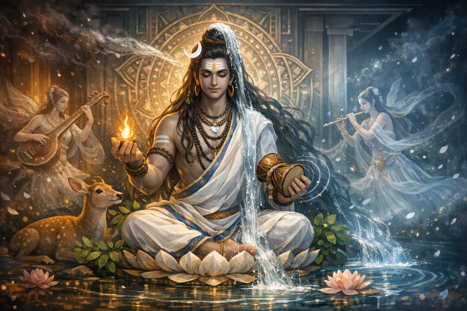 Compassionate Destroyer: Kinnara Shiva, Divine Healer Who Burns Away Disease and Suffering