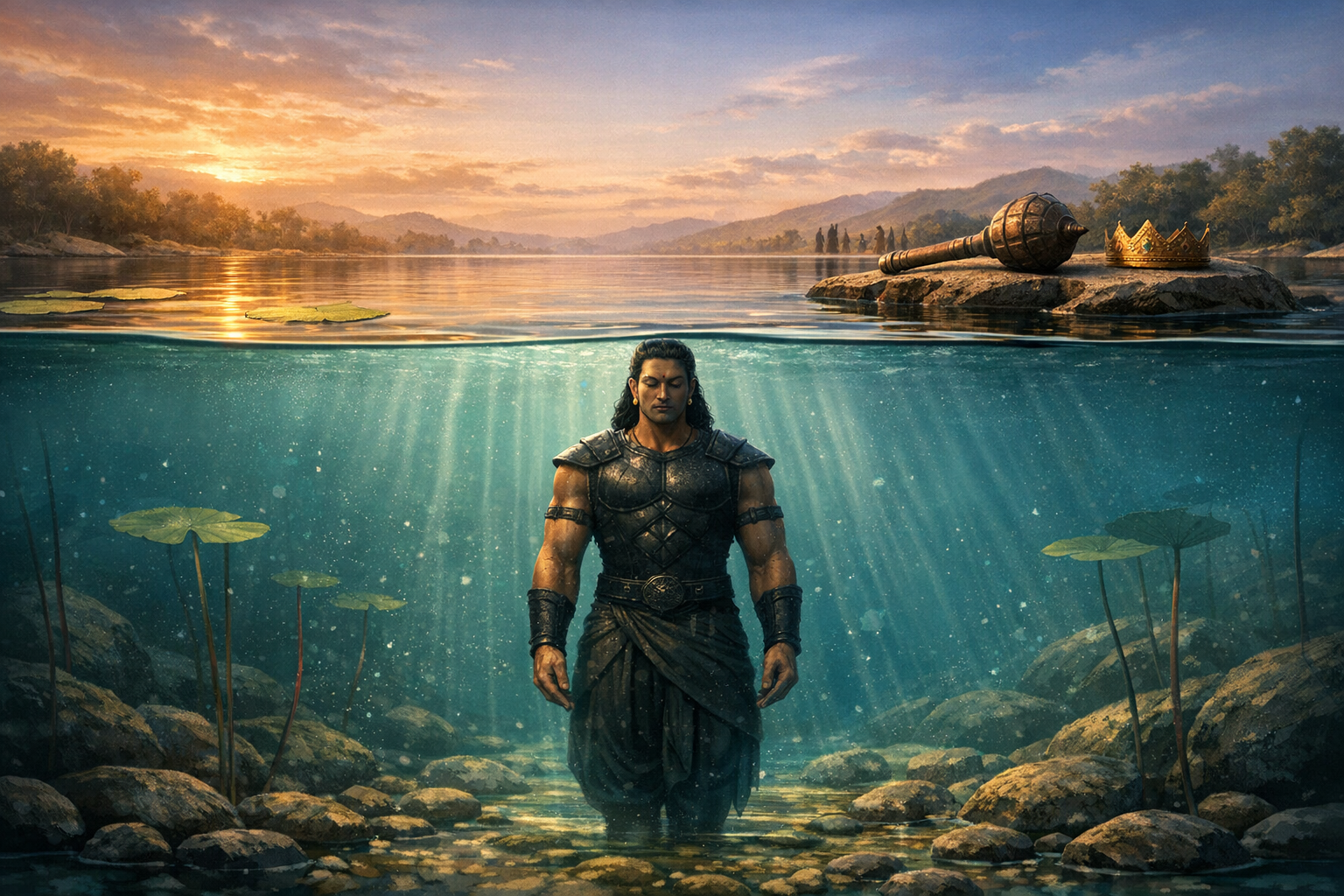 Duryodhana in Lake Dwaipayana: Decoding Jala Stambhana and the Psychology of Rage