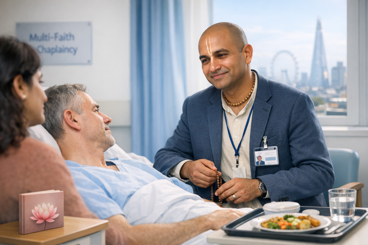ISKCON Chaplaincy in UK Hospitals: Elevating Compassionate Hindu Care Across London