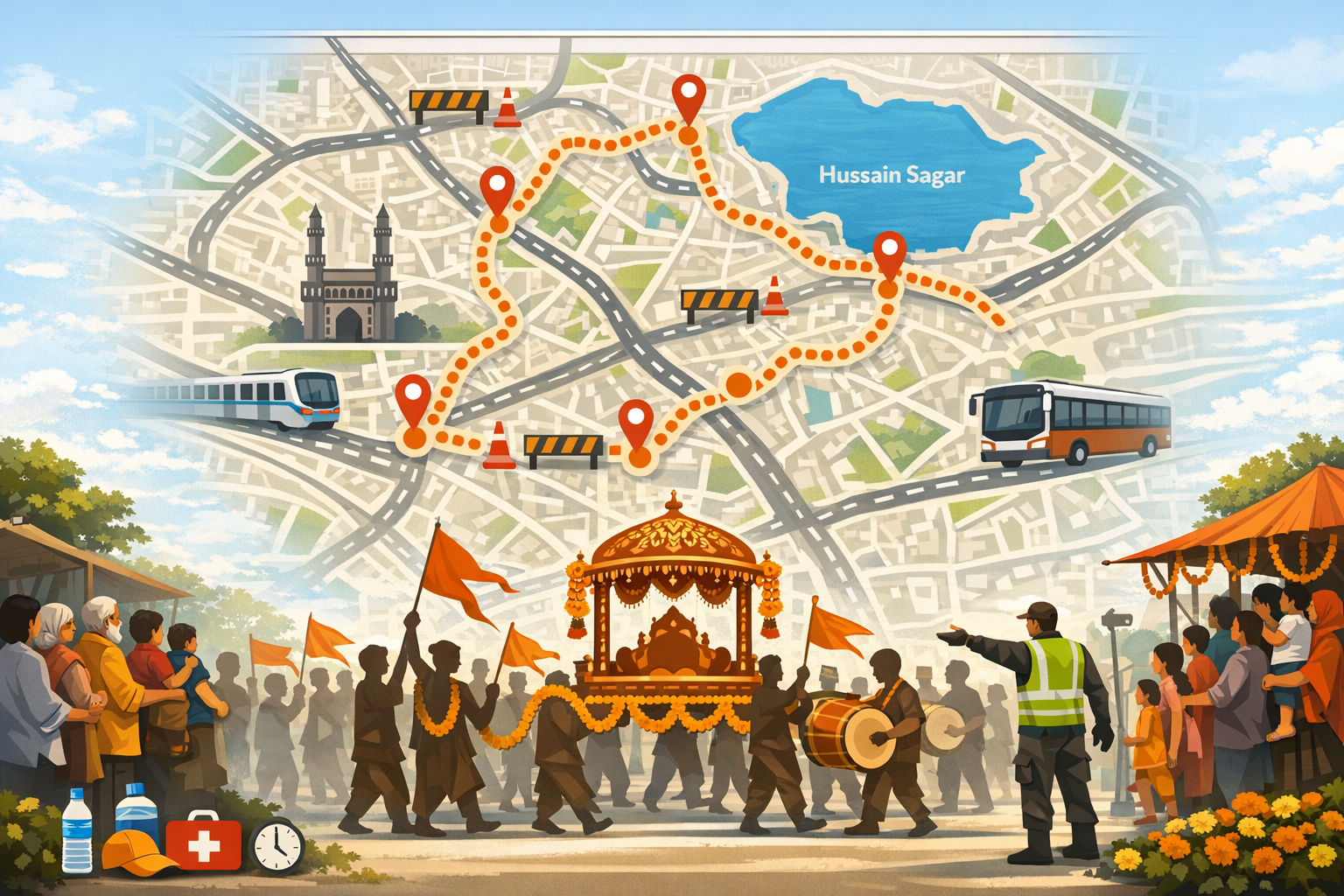 Hyderabad Hanuman Jayanti 2026 Shobha Yatra: Route Map, Traffic Diversions, Timings & Safety Guide