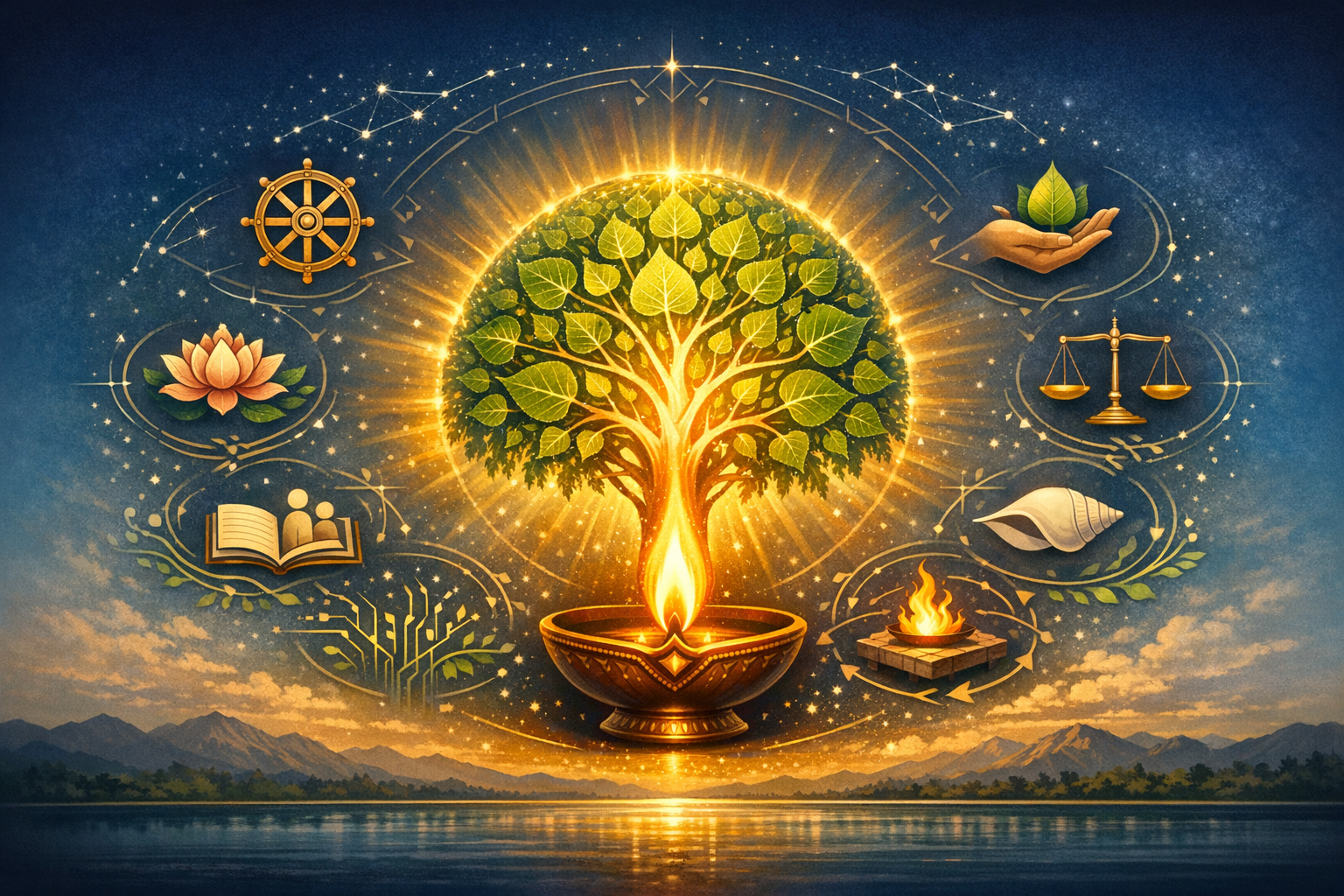 Hinduism’s Universal Ideals: Defeating Stagnation and Igniting Flourishing with Dharma