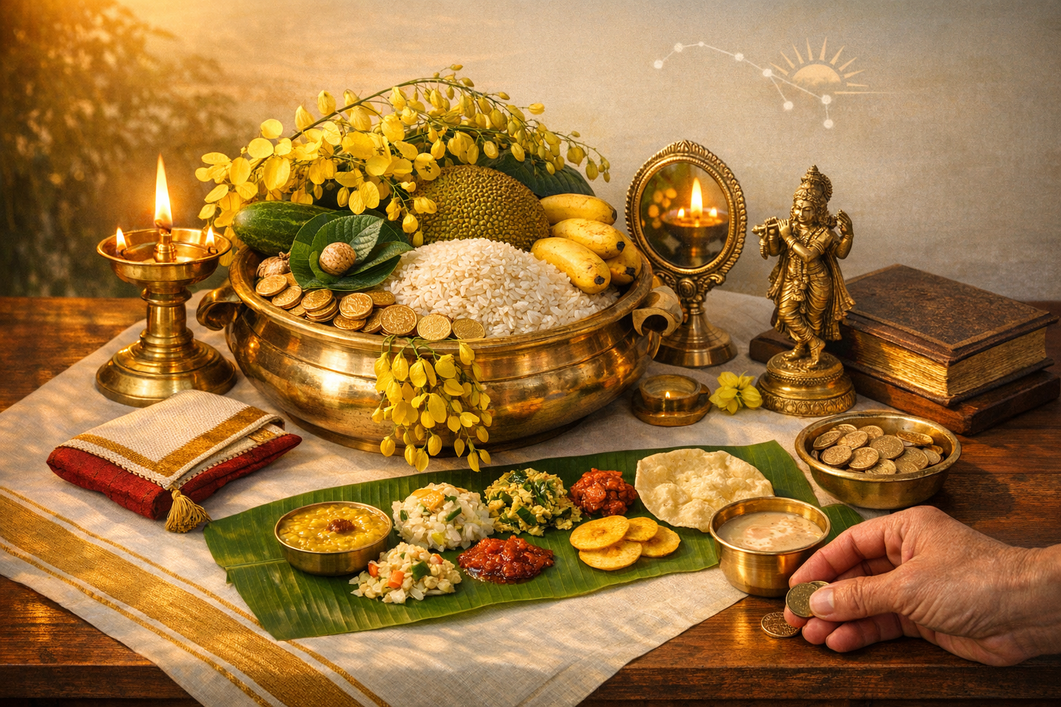 Vishu Festival Unveiled: Astronomical New Year of Kerala, Sacred Kani, Kaineettam & Sadya