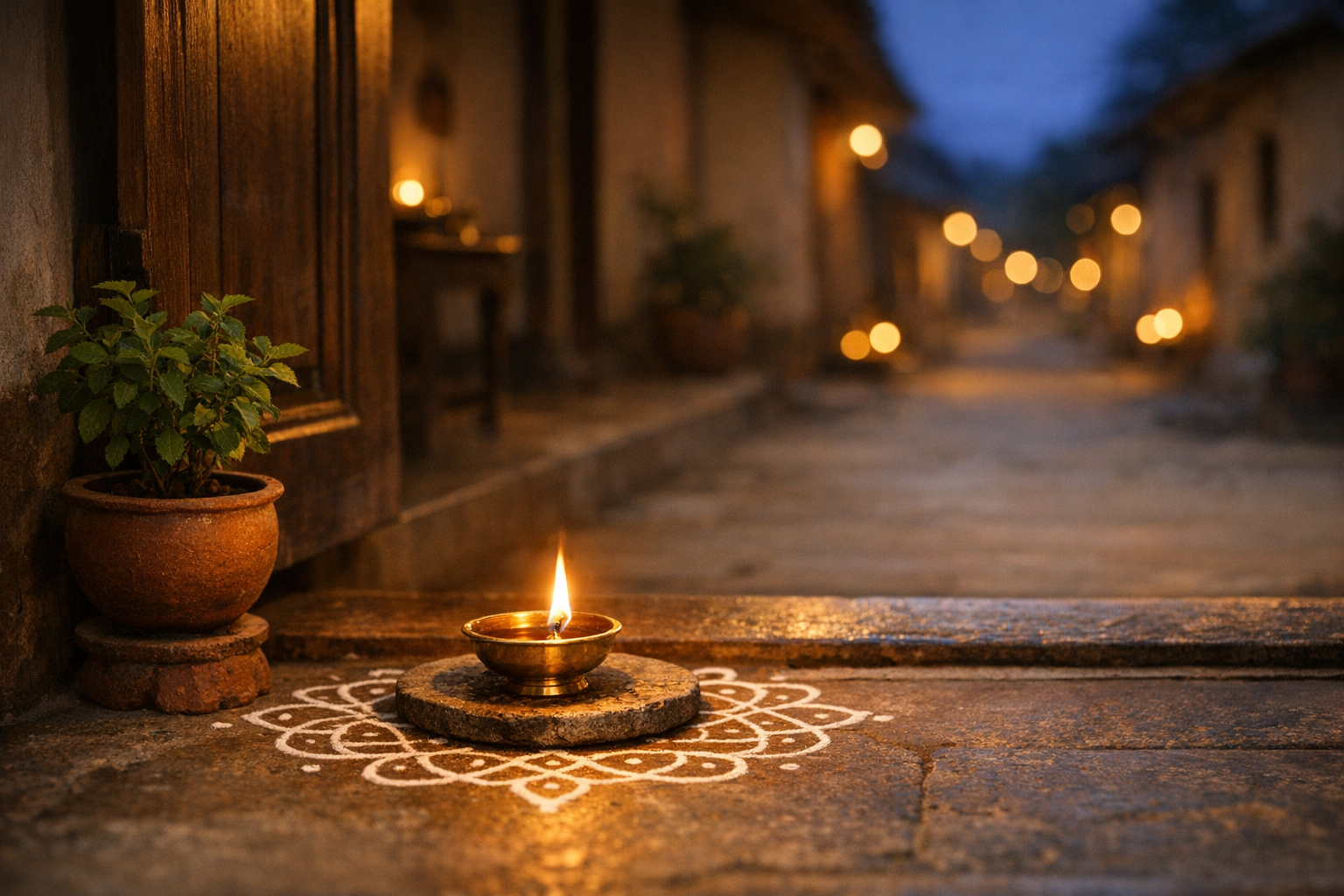 At the Doorstep of Light: Hindu Lamp Symbolism for Inner Wisdom and Social Harmony