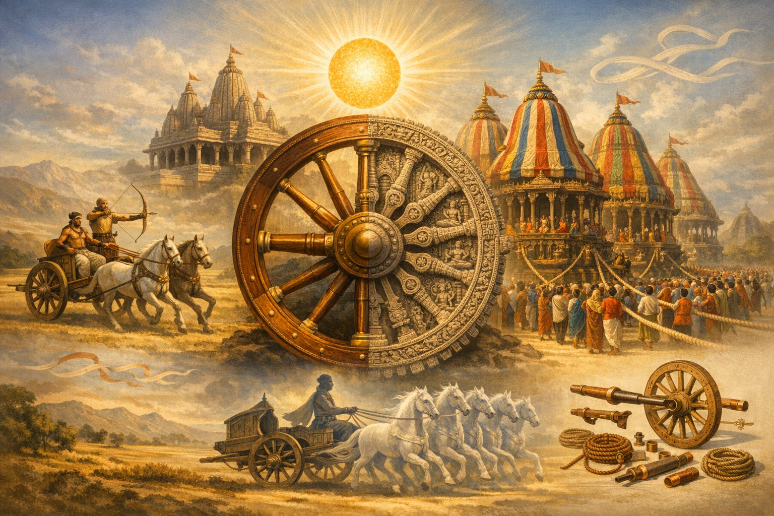 From War Thunder to Living Gods: Ratha (Chariot) as Weapon, Ritual, and Wisdom in Ancient Hinduism