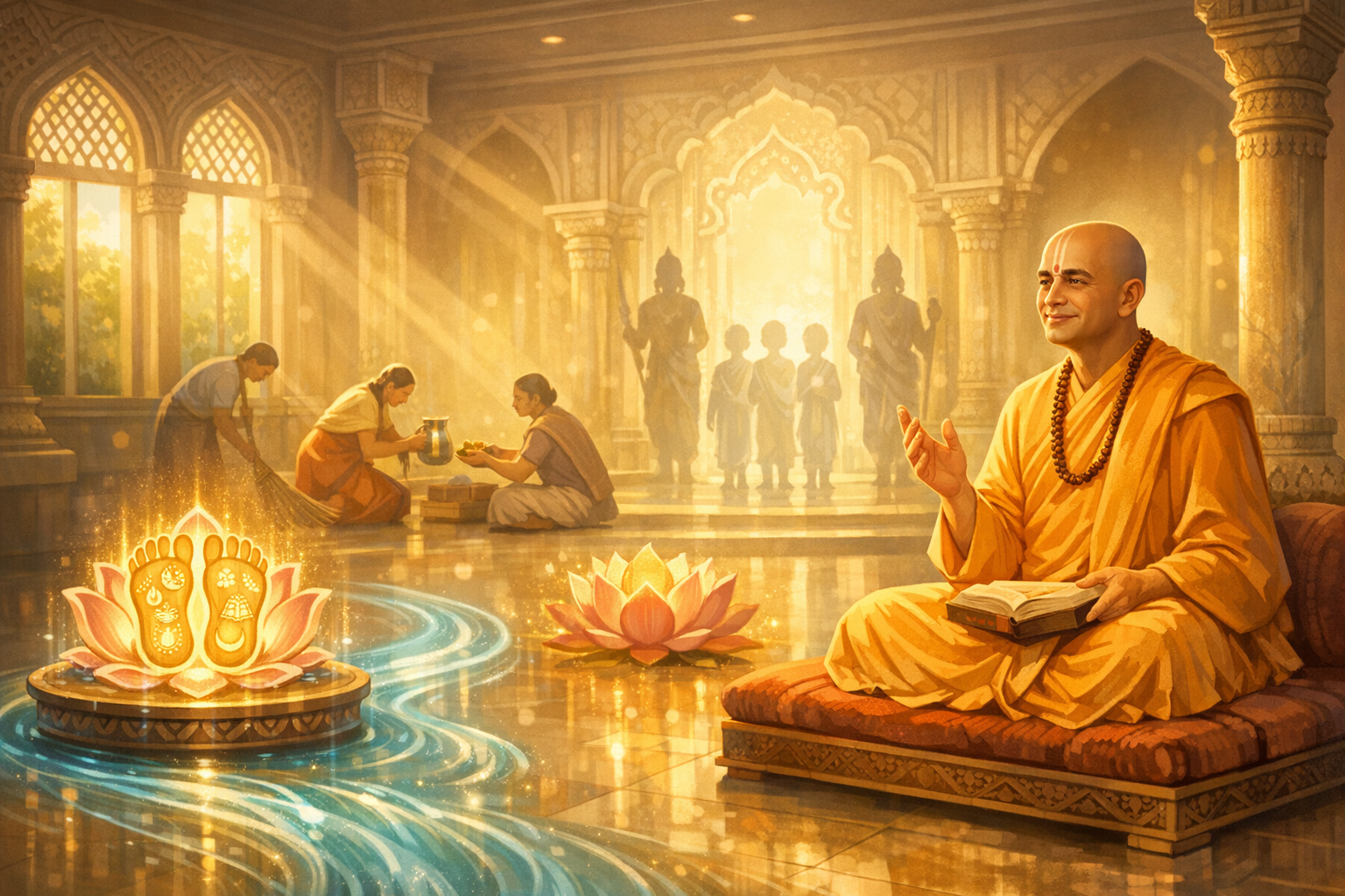 Divine Humility and Seva in SB 3.16.7: H.H. Radhanath Swami at ISKCON Chowpatty, Mumbai