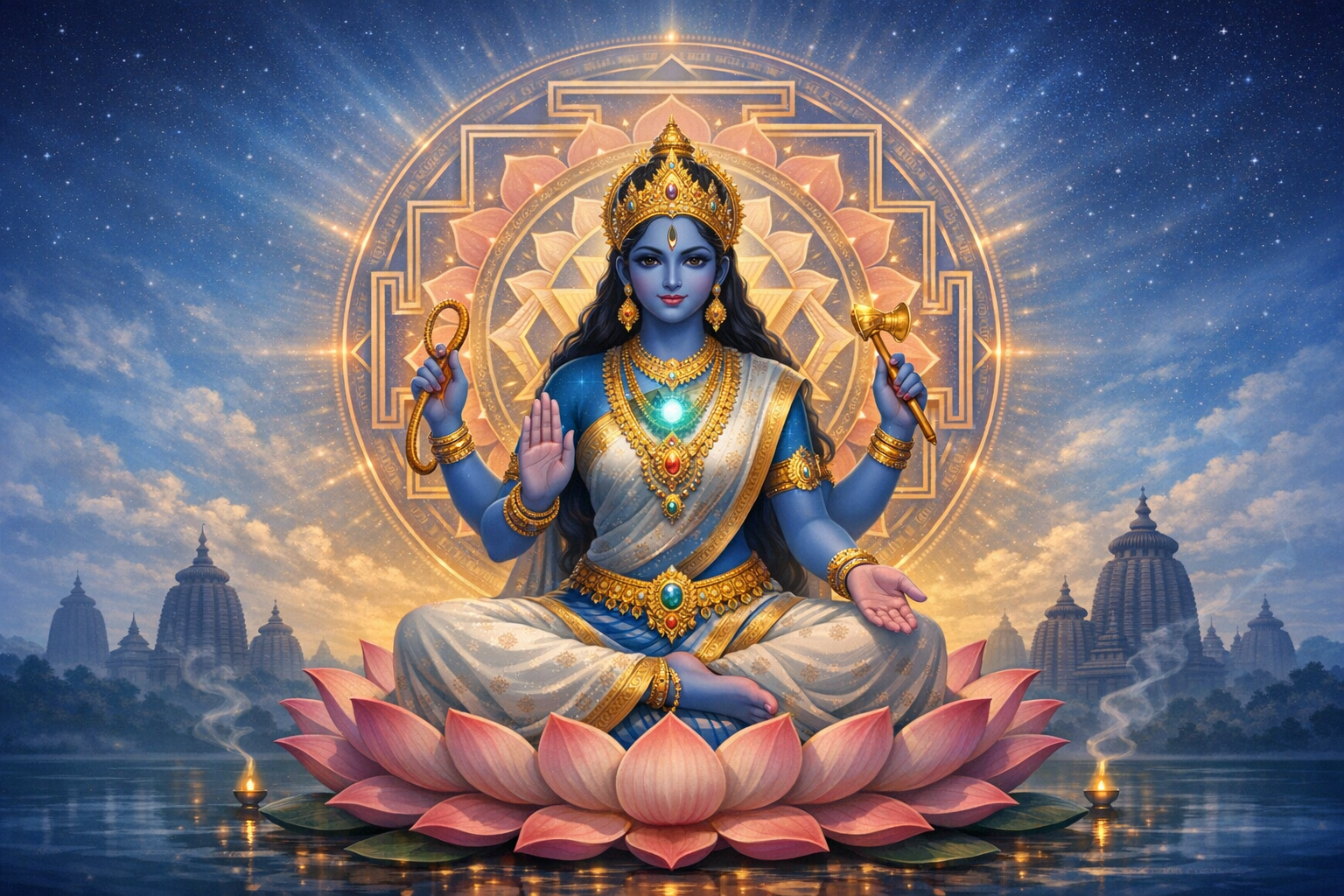 Unveiling Maya Bhuvaneswari: The Blue-Hued Cosmic Mother in Odisha’s Shakta Tantra