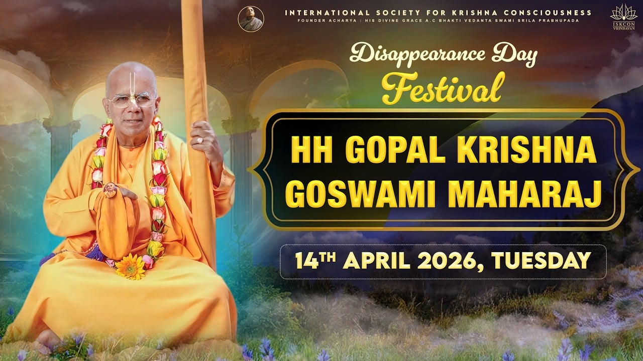 Honoring H.H. Gopal Krishna Goswami: ISKCON Delhi’s Sacred 2nd Disappearance Day, 14 Apr 2026
