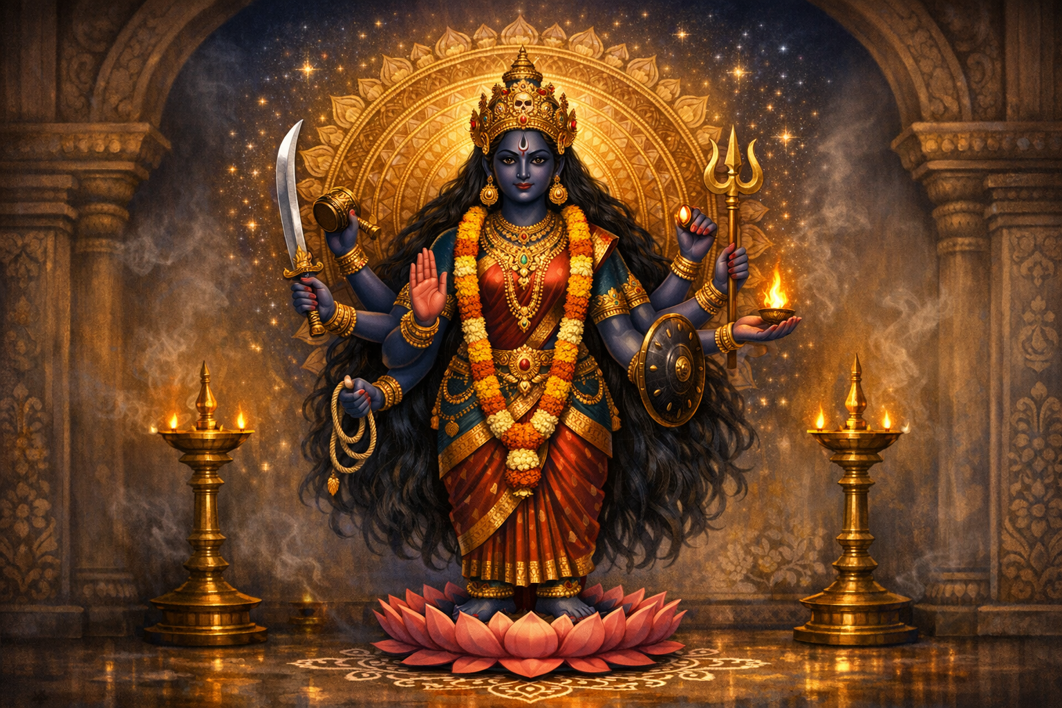 Bhadrakali Amman Unveiled: Sacred Iconography, Rituals, and Time-Transcending Philosophy