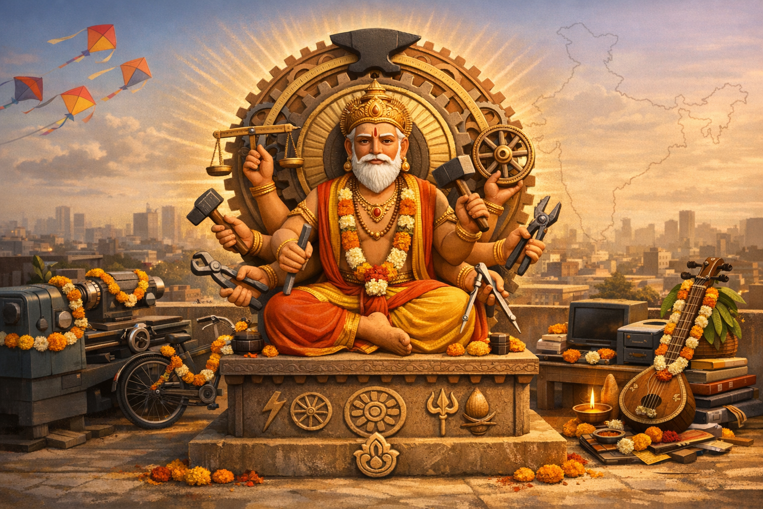 Vishwakarma Across India: How Bengal’s Striking Icons and Rituals Recast the Divine Architect