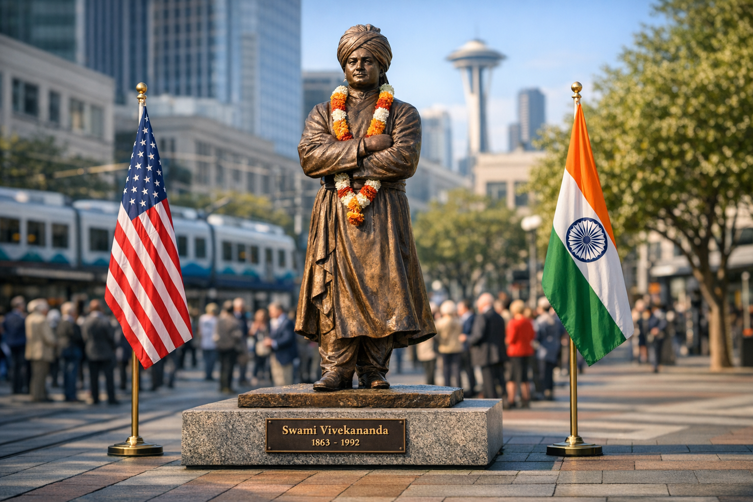 Seattle Unveils Swami Vivekananda Statue: A Historic Milestone for Dharmic Unity and U.S.–India Ties