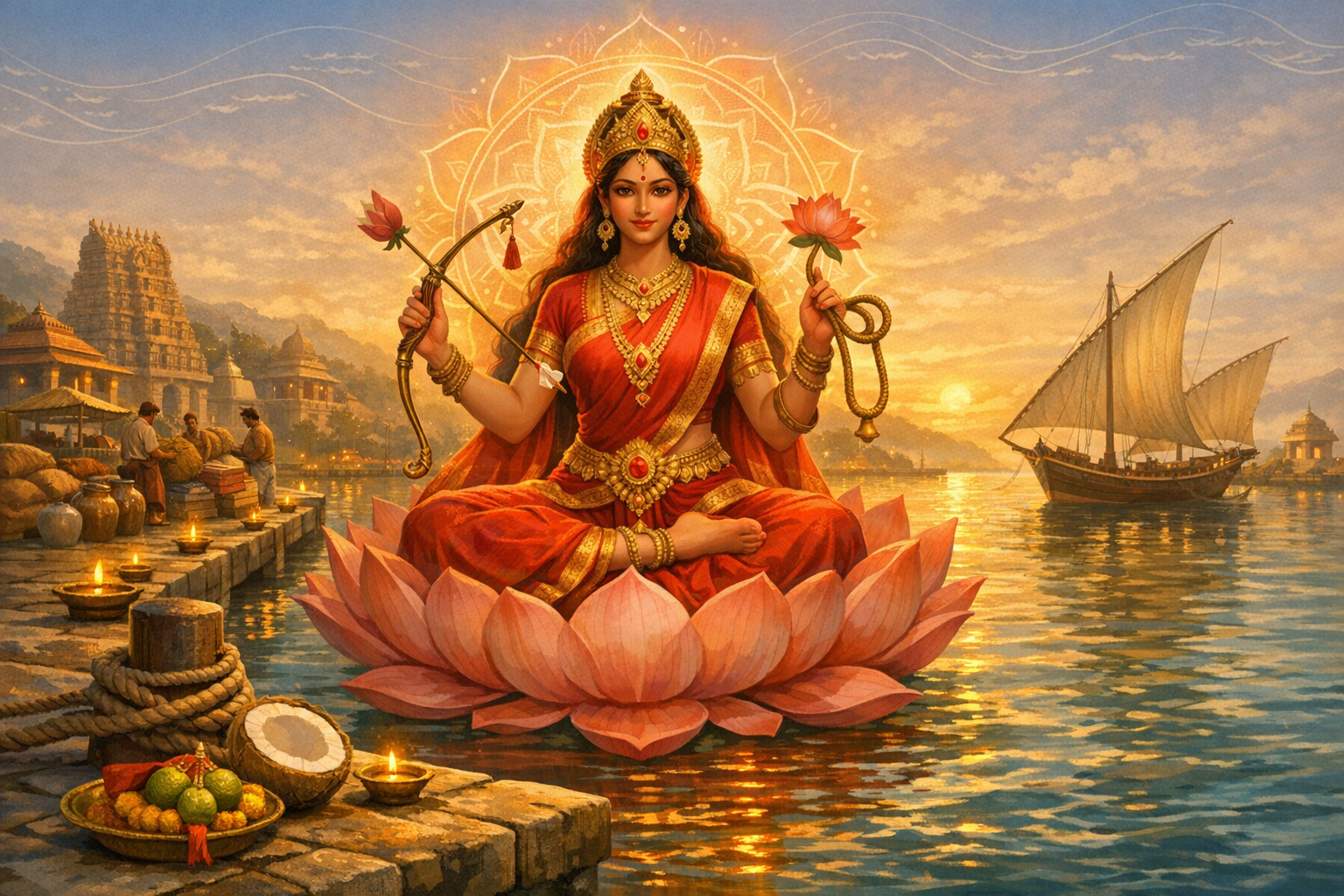 Kurukula, Sentinel of the Indian Ocean: The Shakta Goddess Who Shielded Merchants and Mariners