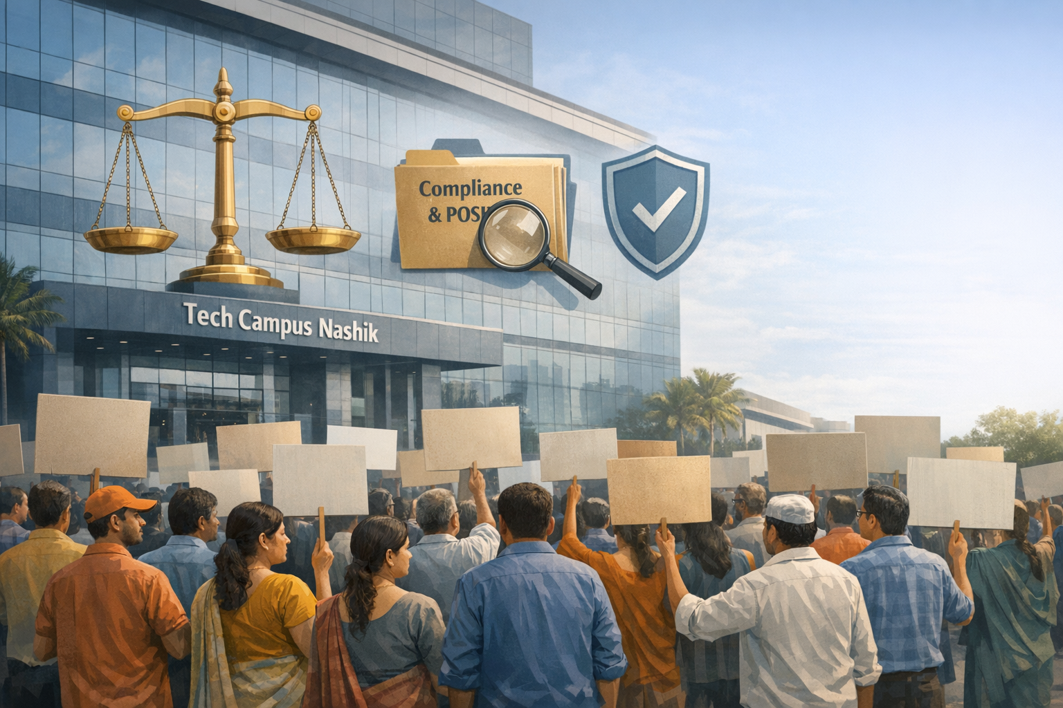 TCS Nashik row: Bajrang Dal protest over alleged conversion, harassment; impartial probe urged