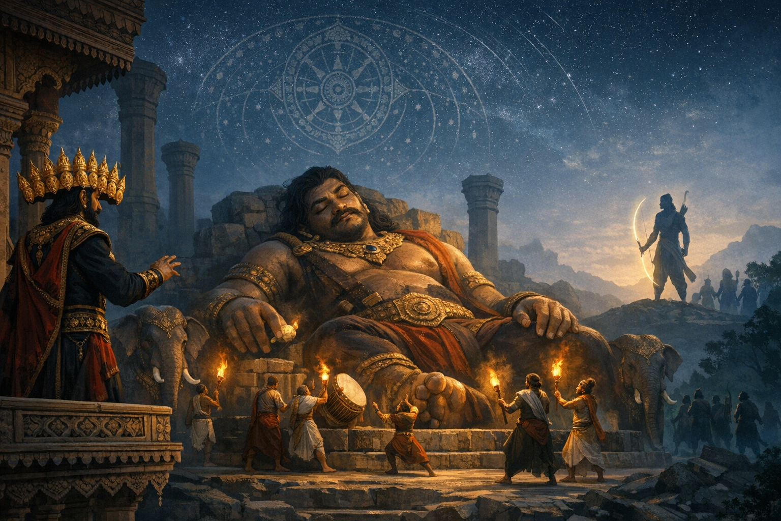 Divine Timing vs Desperation: Kumbhakarna’s Forced Awakening and Ravana’s Catastrophic Folly