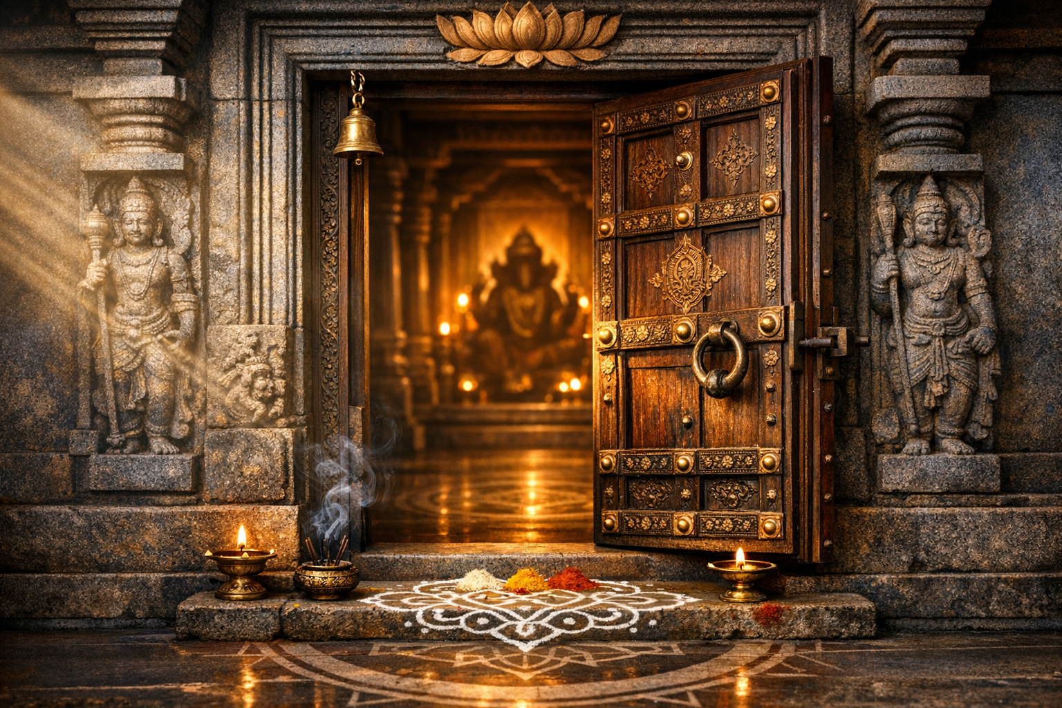 Why Temples Have Doors: Sacred Thresholds that Protect, Purify, and Deepen Darshan