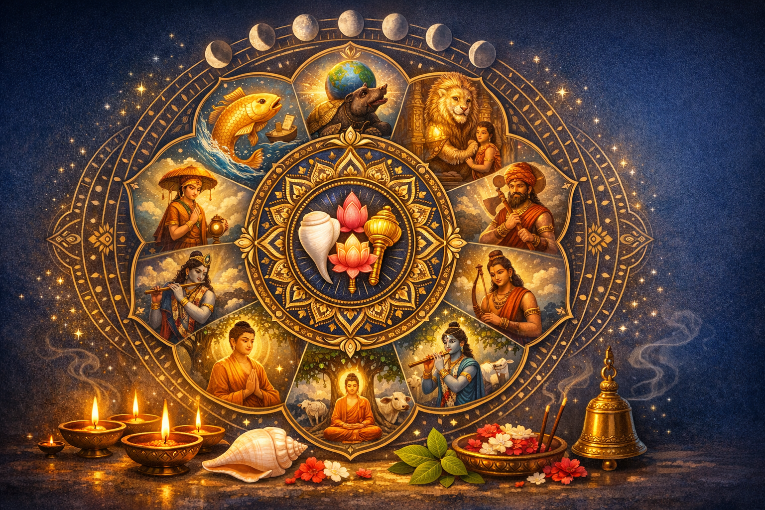 Dasavatara Jayanti 2026–2027: Authoritative Guide to Dates, Rituals, and the Ten Avatars of Vishnu