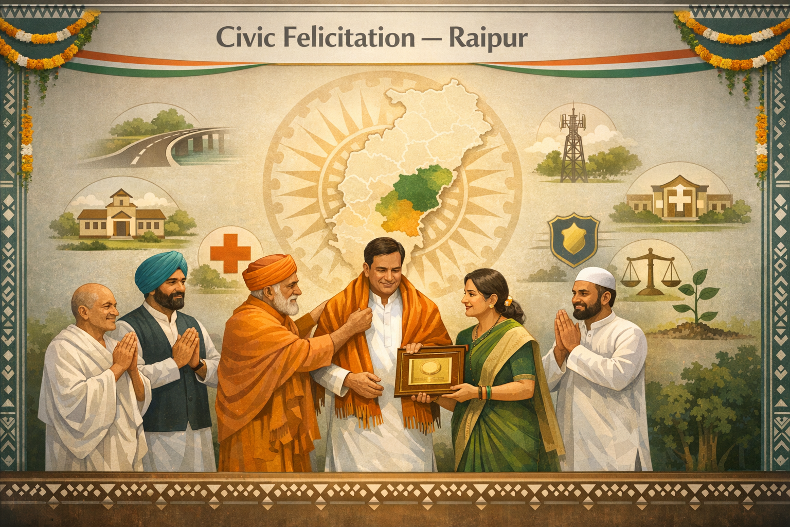 Hindu Janajagruti Samiti honors CM Vishnu Deo Sai for decisive anti-Naxal push in Chhattisgarh