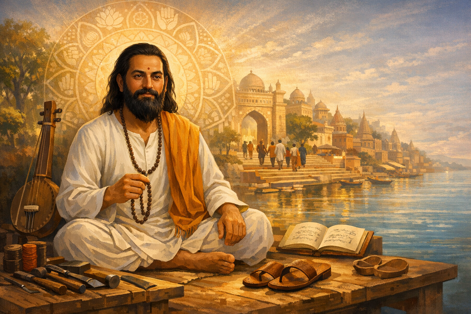 Sant Ravidas (1450–1520): Visionary Bhakti Poet of Equality, Begampura, and Dharmic Unity
