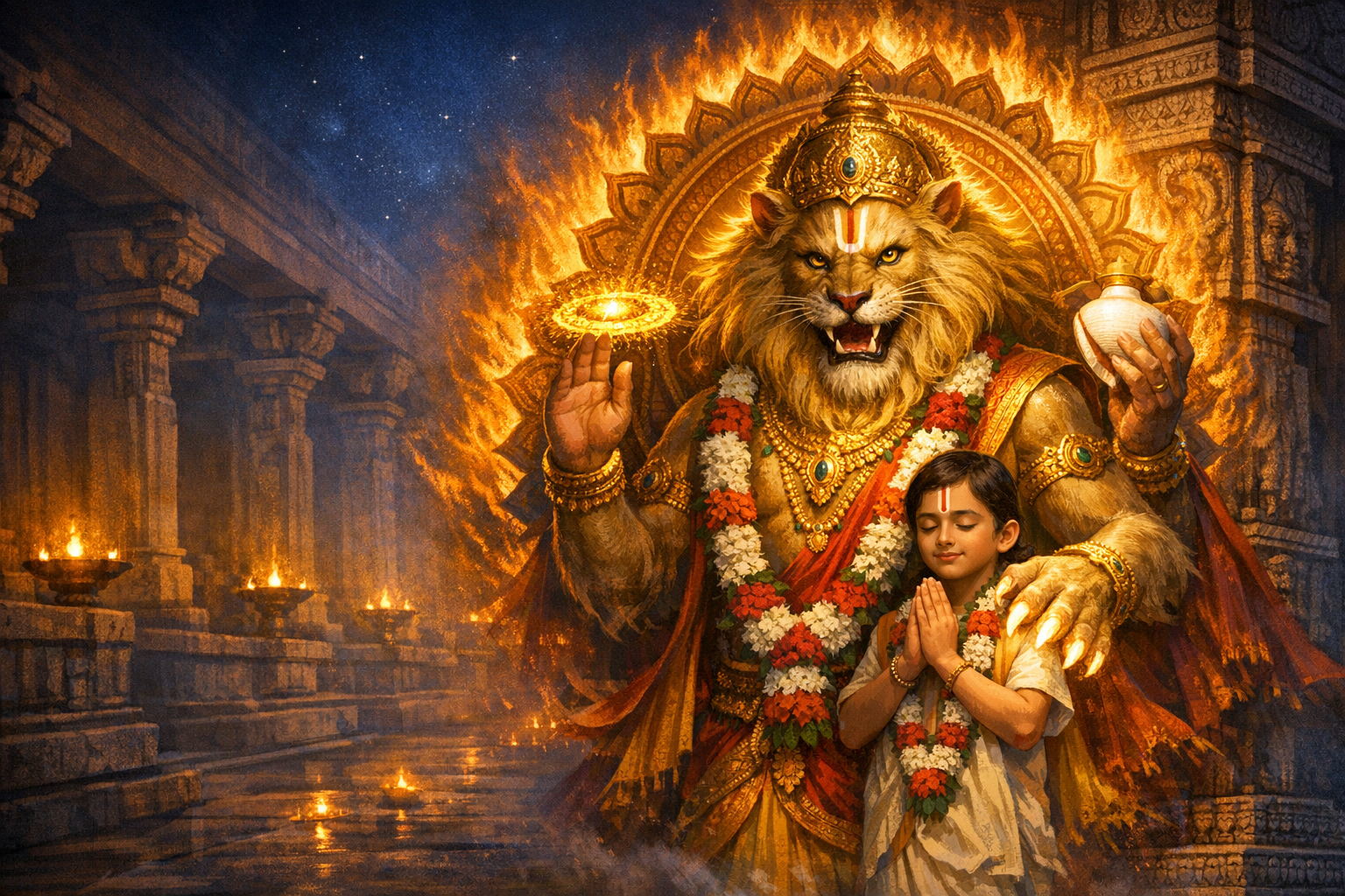 On Narasimha Jayanti: Lord Nrsimhadeva’s Fierce Compassion, Iconography, and Dharma’s Triumph