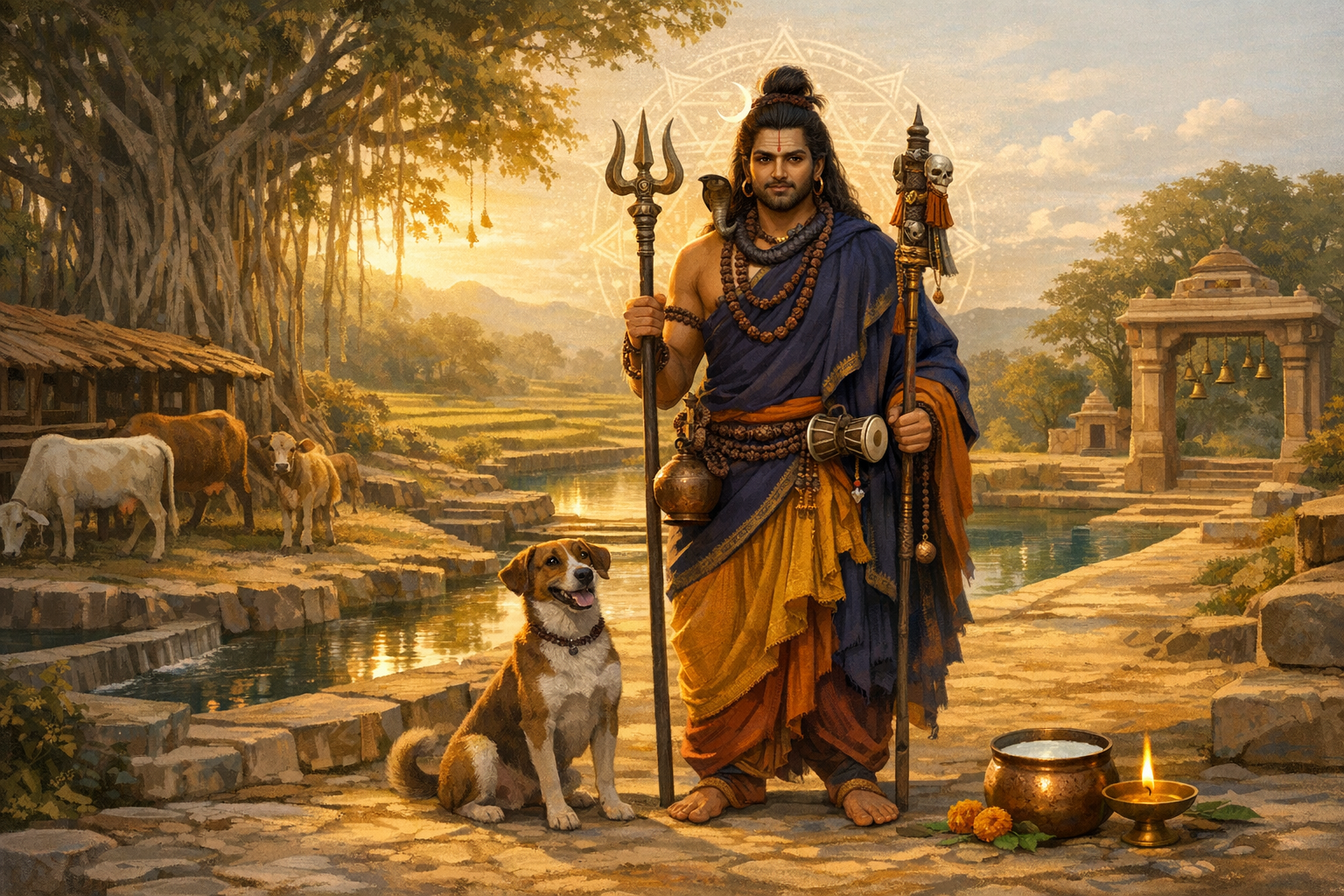 ‘Gavyapataye’ Bhairava: Tantric Guardian of Cows, Compassion, and Sacred Ecology