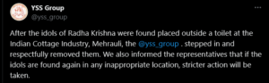 Radha-Krishna Idols Near Toilets in Delhi: Respectful Removal, Law, and Harmony