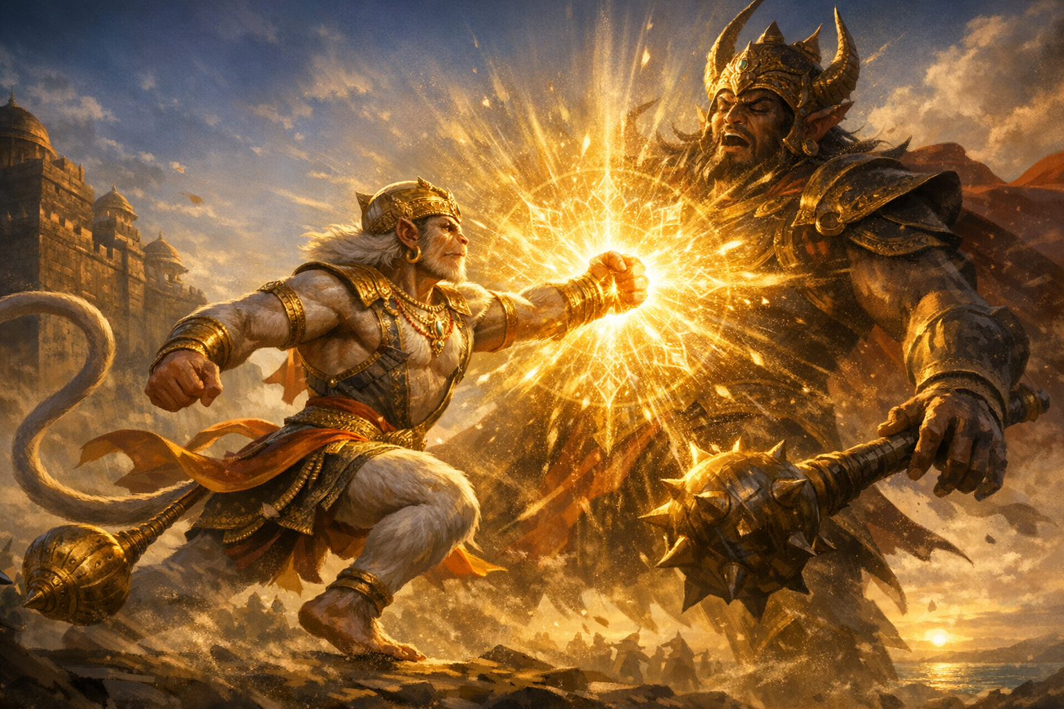 Devantaka’s Fall in the Ramayana: Hanuman’s Decisive Blow Against Ravana’s Mighty Son