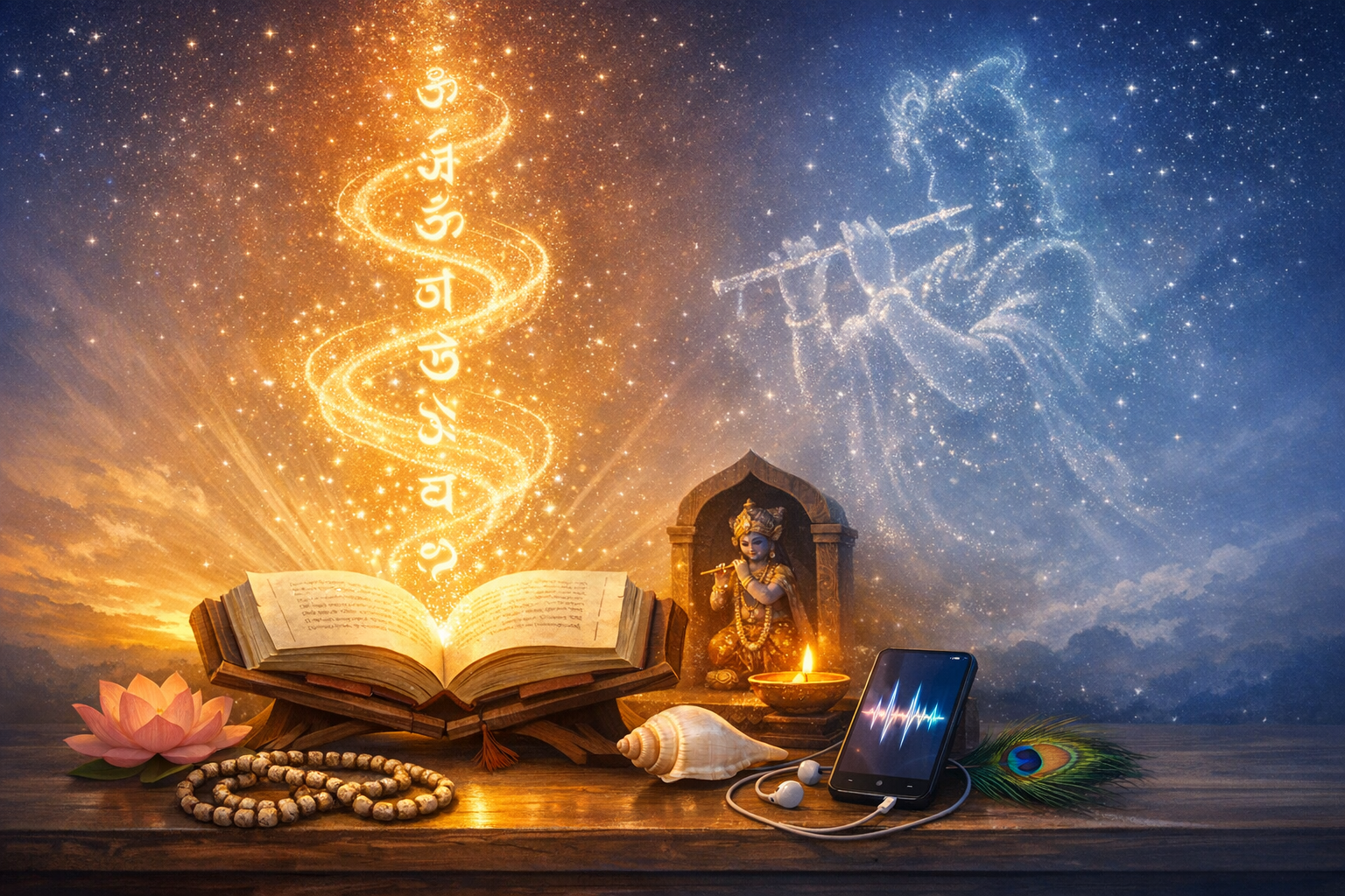 Krishna’s Omnipotence Explained: Why Name, Mantra, and Scripture Offer Direct, Daily Companionship