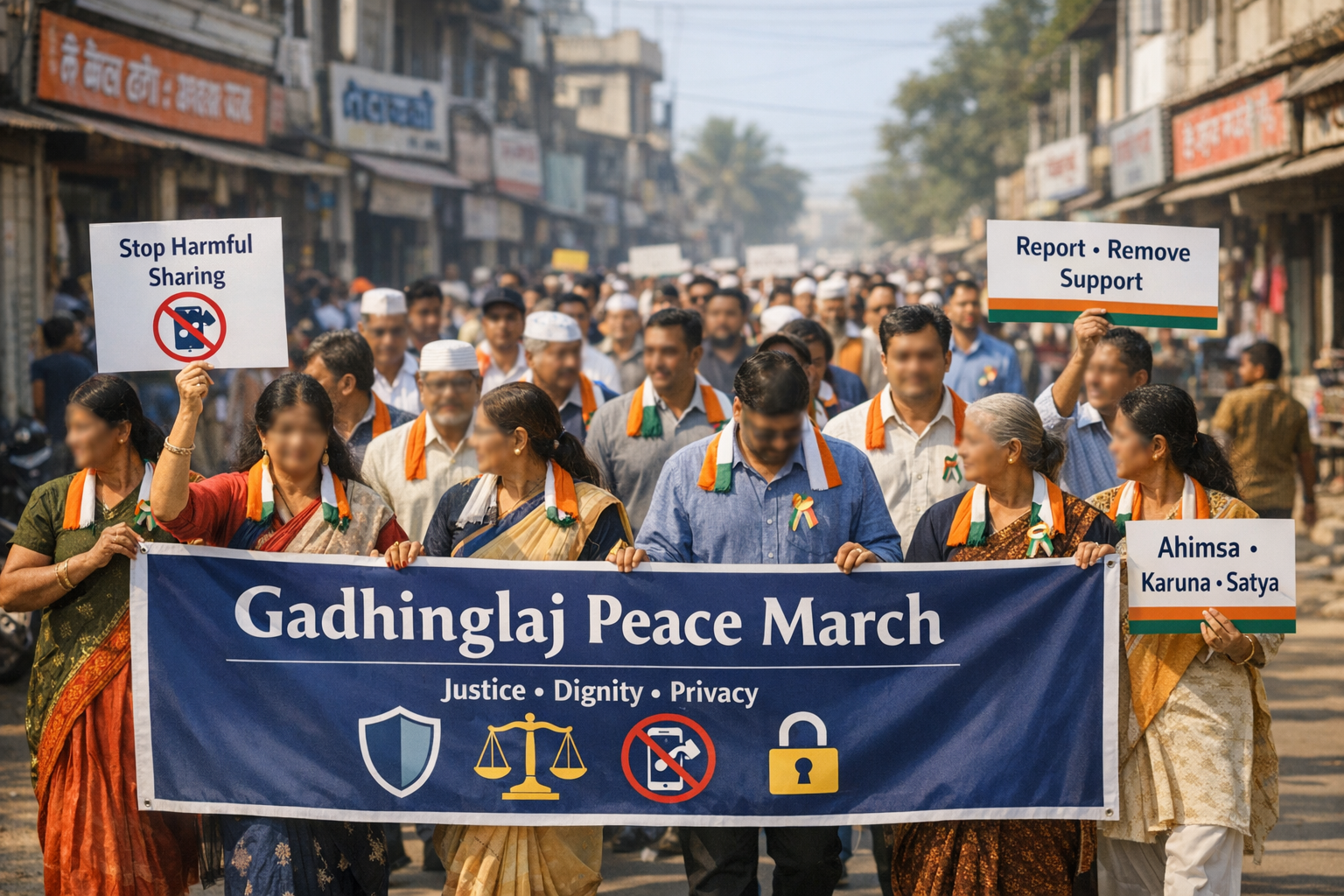 Gadhinglaj Outrage: Hindu Organisations Protest Shiroli Pulachi Abuse, Video Circulation
