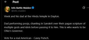 Ohio Primary Win Triggers Hinduphobic Smears: Ramaswamy, Religious Freedom, and Dharmic Unity