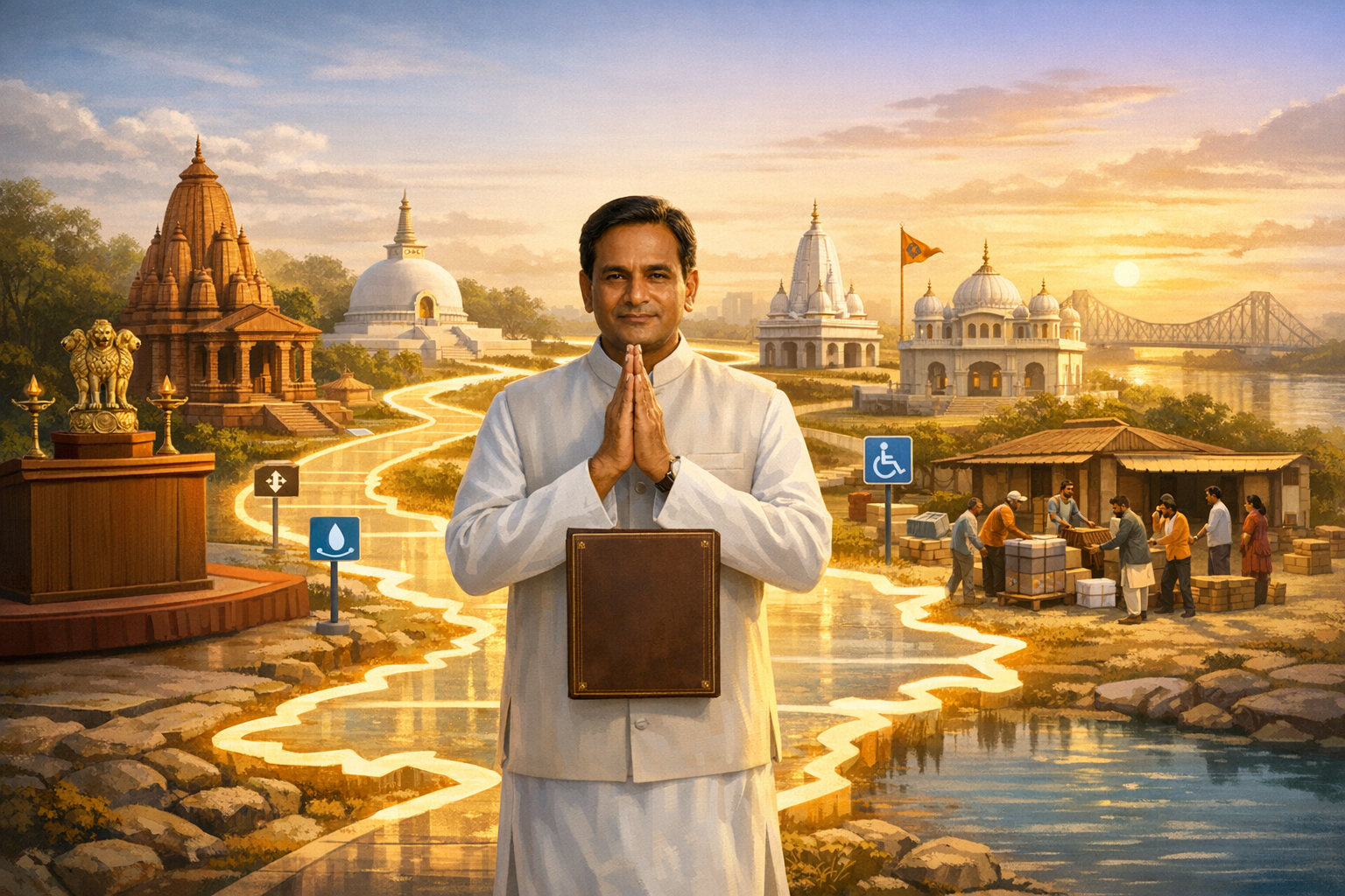 From Oath to Pilgrimage: WB CM Suvendu Adhikari’s Temple-Ashram Tour Redefines Politics in Bengal