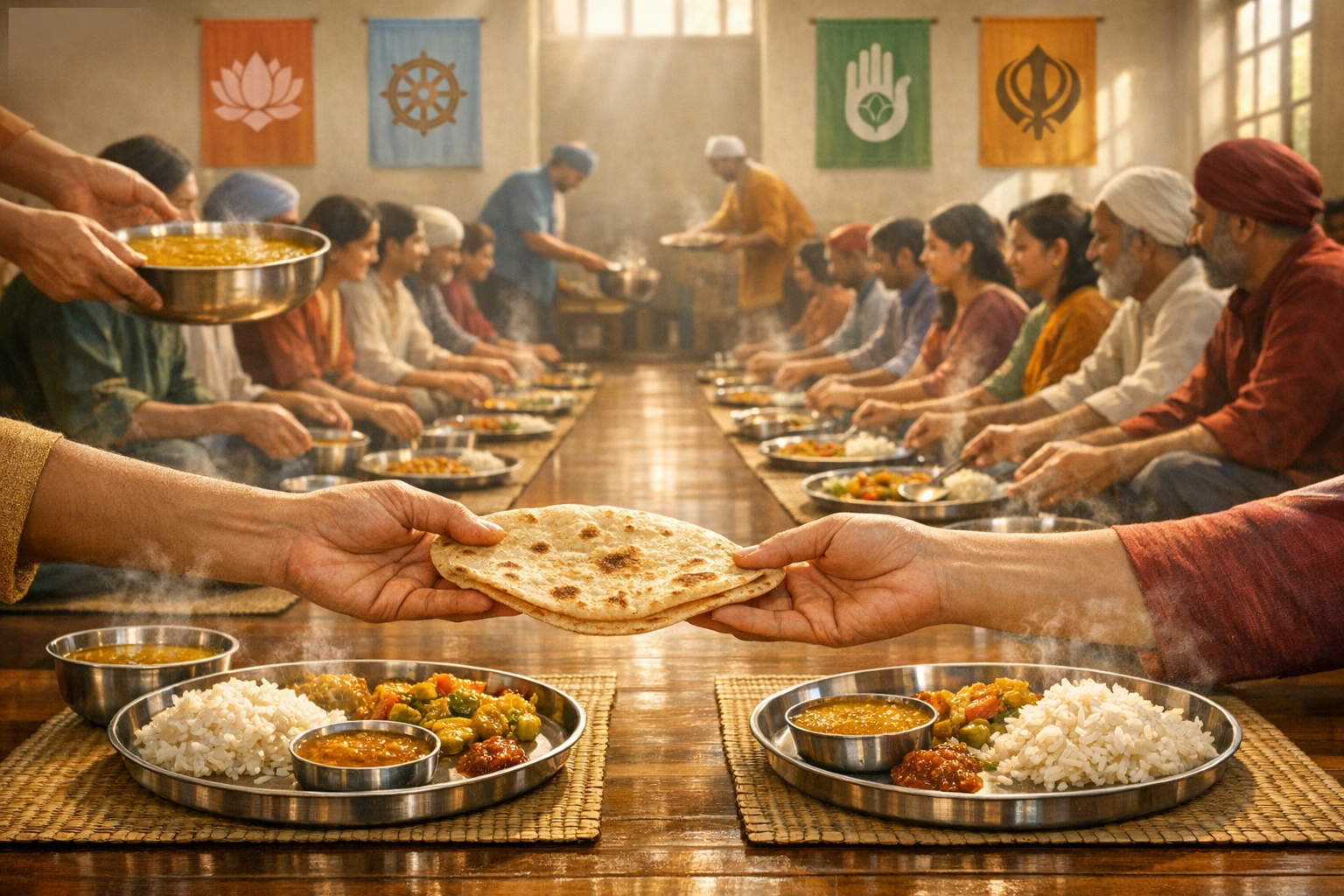 How Sharing Food Heals Enmity: Timeless Dharmic Practices from Hindu, Buddhist, Jain, Sikh Traditions