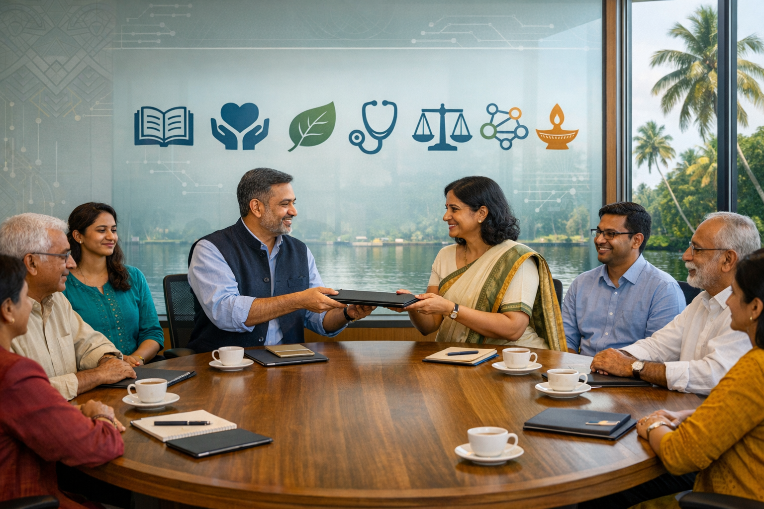 Inspiring Dialogue in Kochi: HJS and Amrita Vishwa Vidyapeetham Explore Value-Centered Synergy