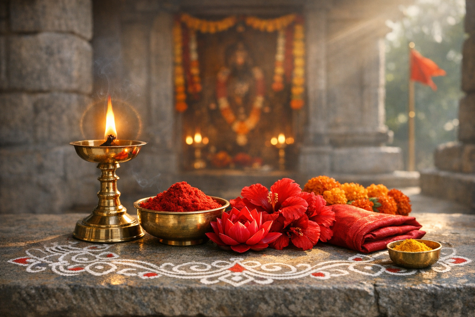 Why Red Rules Hindu Temples: Shakti, Auspiciousness, Ritual Power, and Color Science