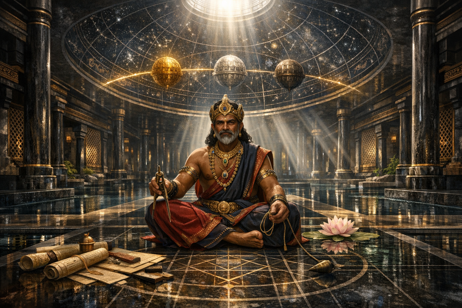 Unraveling Mayasura, the Demon Architect: Epic Engineering, Sacred Geometry, and Maya Sabha’s Legacy