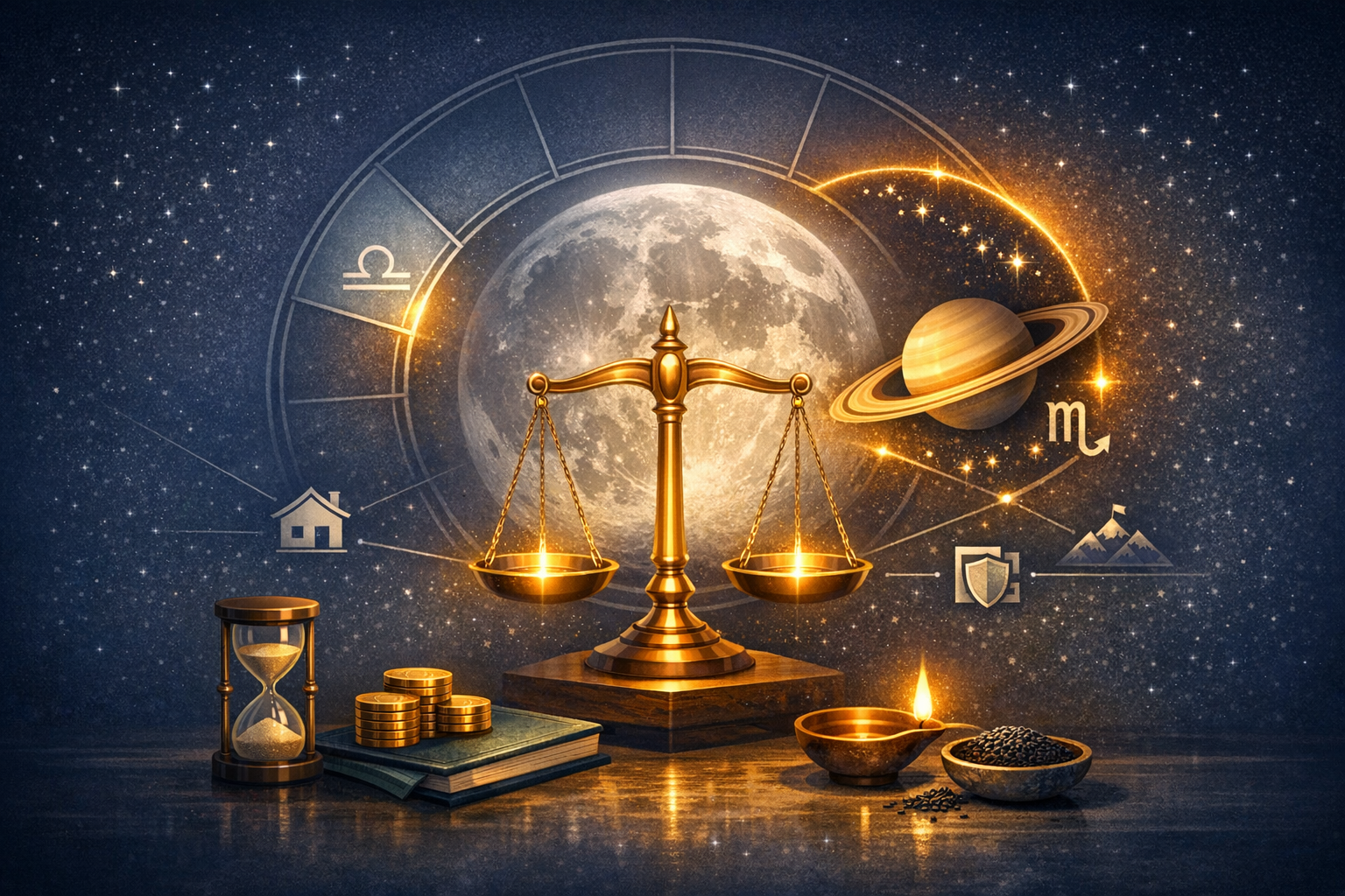 Shani Sade Sati for Tula Rashi: Navigate the Final 2.5 Years (Paada Shani) with Clarity
