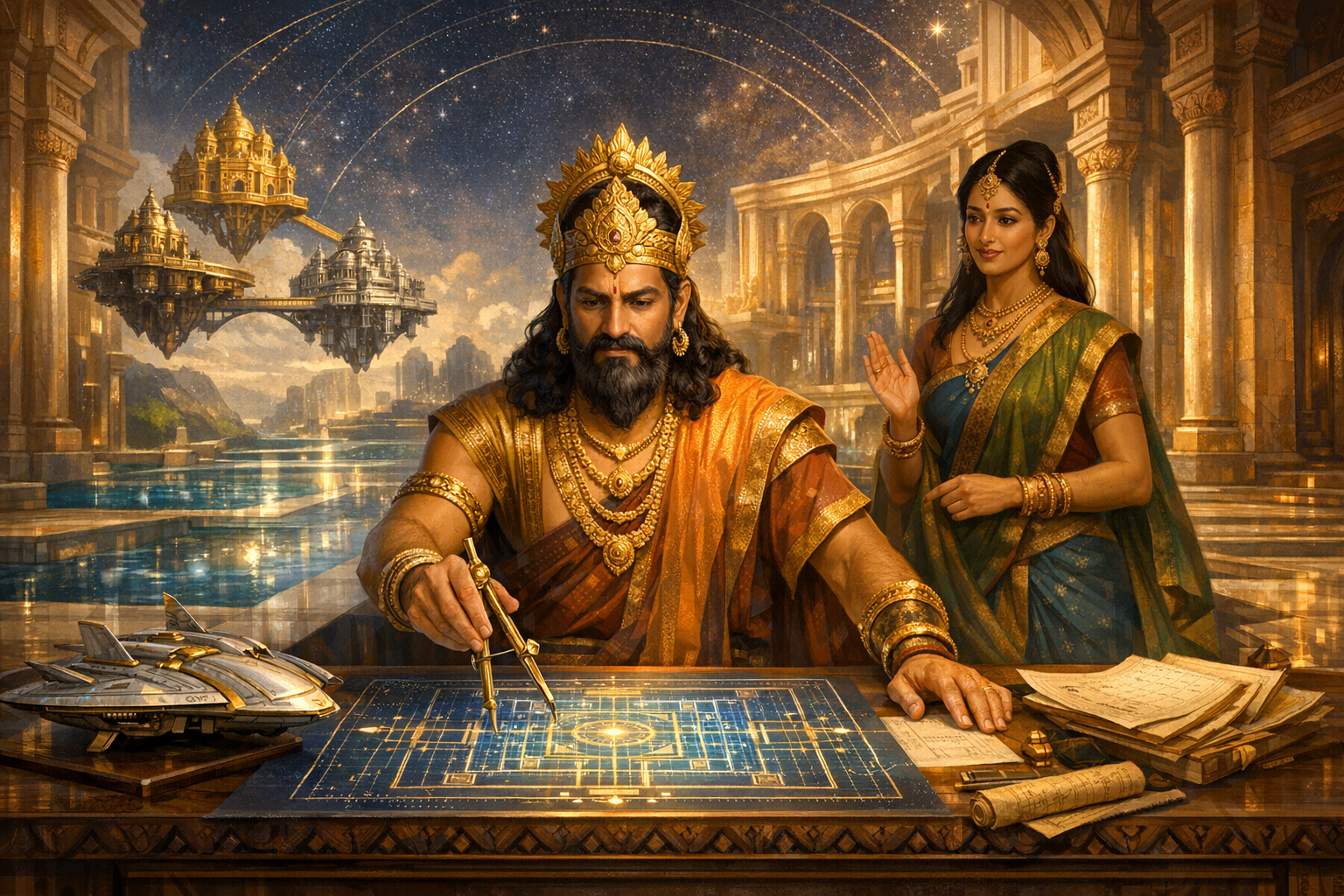 Mayasura: Legendary Demon Architect of Maya Sabha, Mandodari’s Lineage, and Vastu Shastra