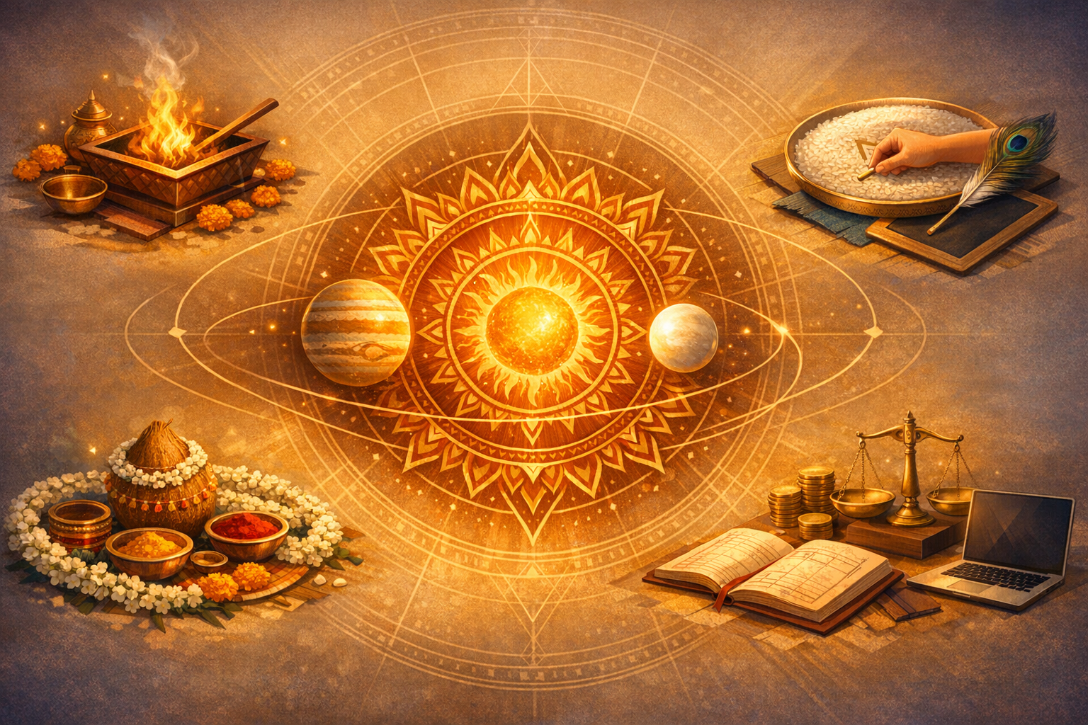 Guru–Shukra Moodami Decoded: Key Do’s & Don’ts for Yagna, Aksharabhyasam, Seemantham, and Business