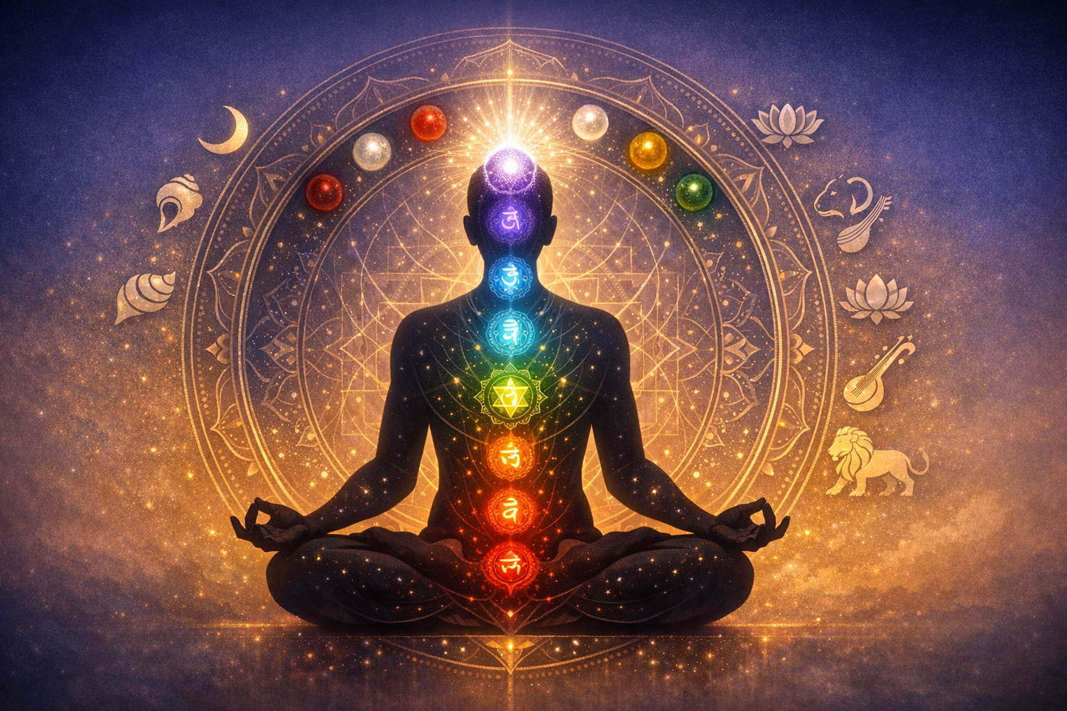 Colors of Hindu Mantras: Mapping Sacred Sound to Chakras, Deities, and Transformative Energy