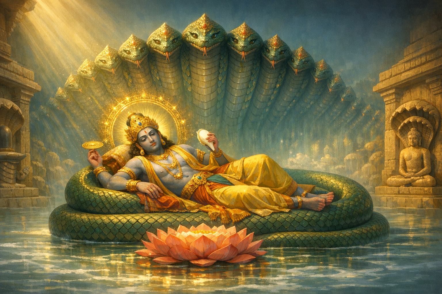 Under the Naga’s Canopy: The Powerful, Timeless Meaning of Serpent Hoods in Hindu Icons