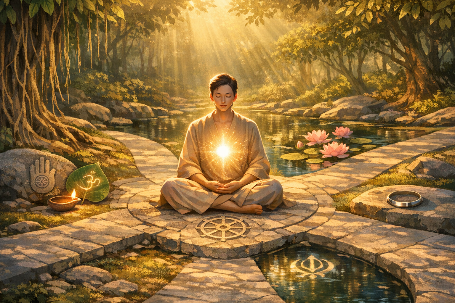Liberate the Self: Hindu, Buddhist, Jain, and Sikh Insights on Embracing True Nature