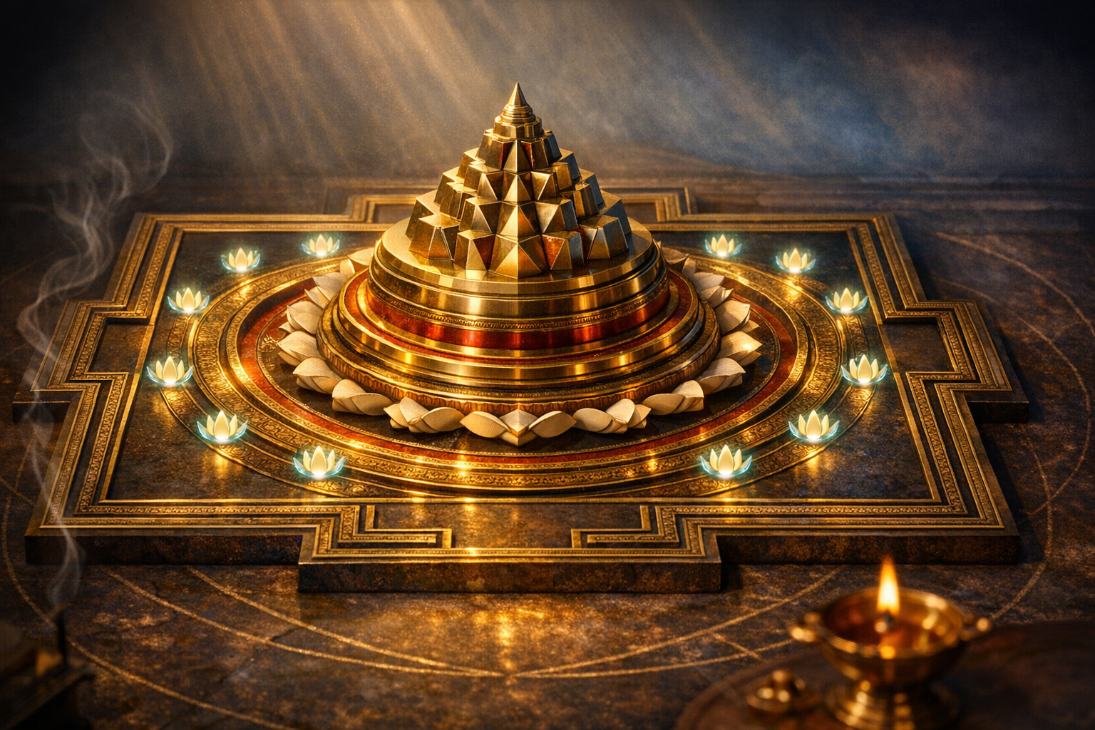 Decoding the Ten Siddhi Devis: Guardians of Mahameru’s Sri Chakra First Avarana