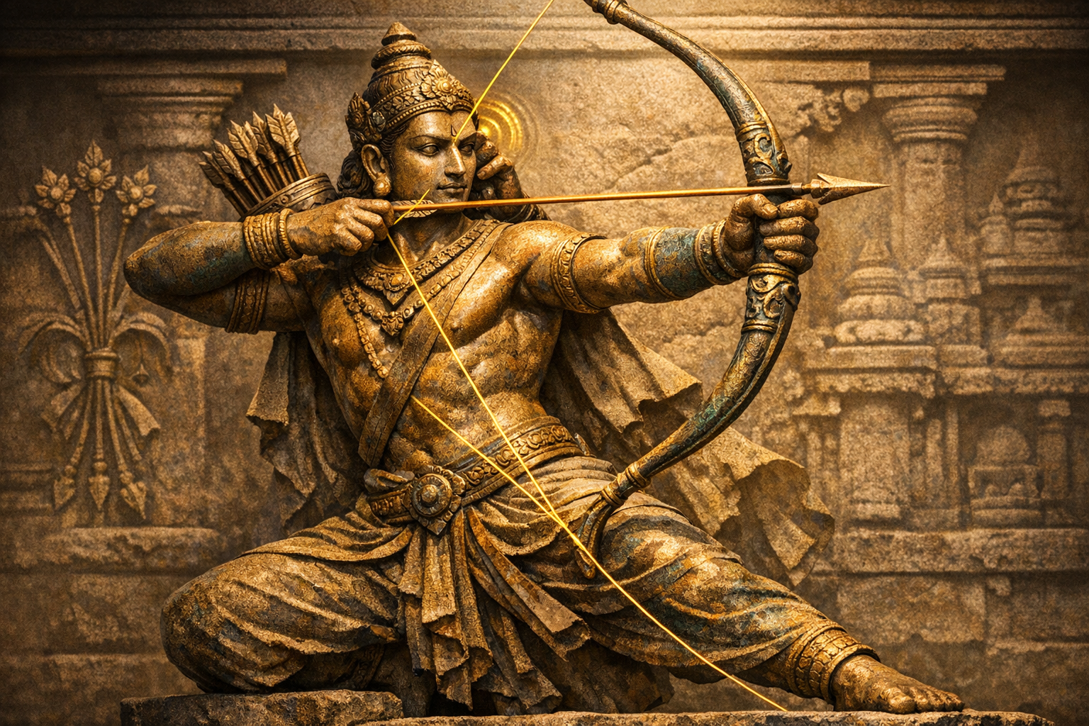 Decoding Akarna Mudra in Hindu Sculptures: Archer’s Focus, Sacred Readiness, and Power