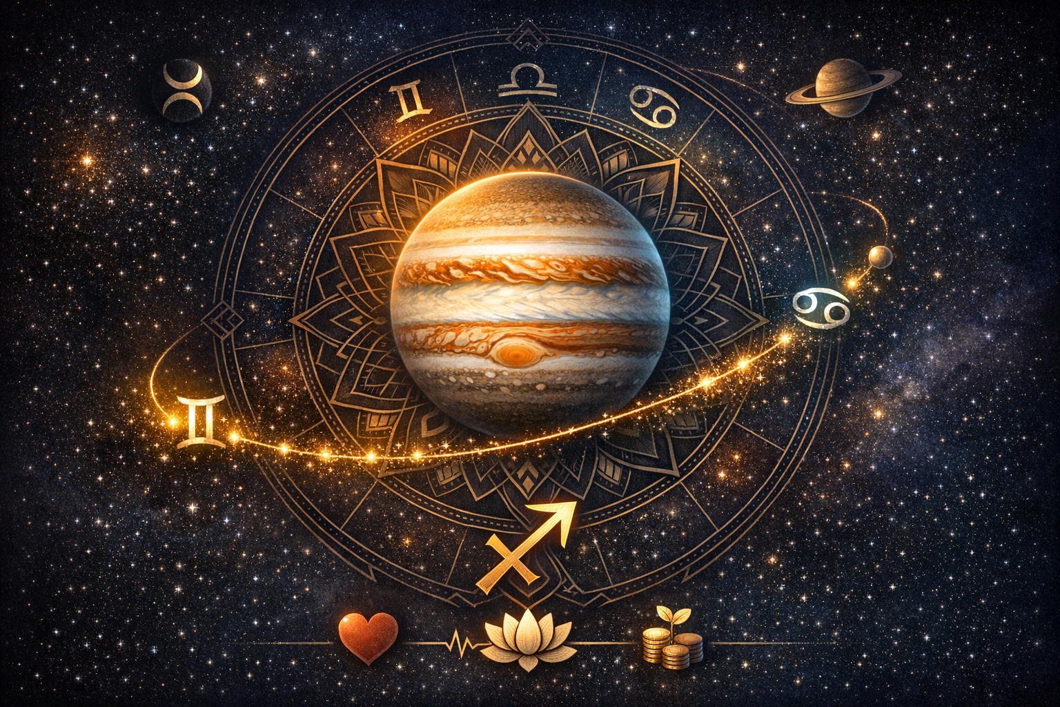 Jupiter Transit 2026–2027 for Sagittarius: Guru Peyarchi Palangal for Love, Health, Wealth