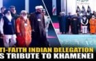 Multi-faith Indian delegation in a video still, with Hindu and Muslim representatives, linked to UK Hindus, Cambridgeshire temple debate and hinduphobia news.
