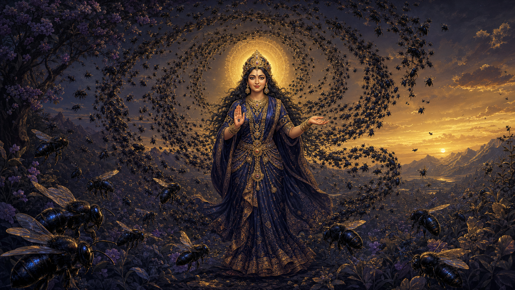 Bhramari Devi: What the Black Bee Reveals About Shakti