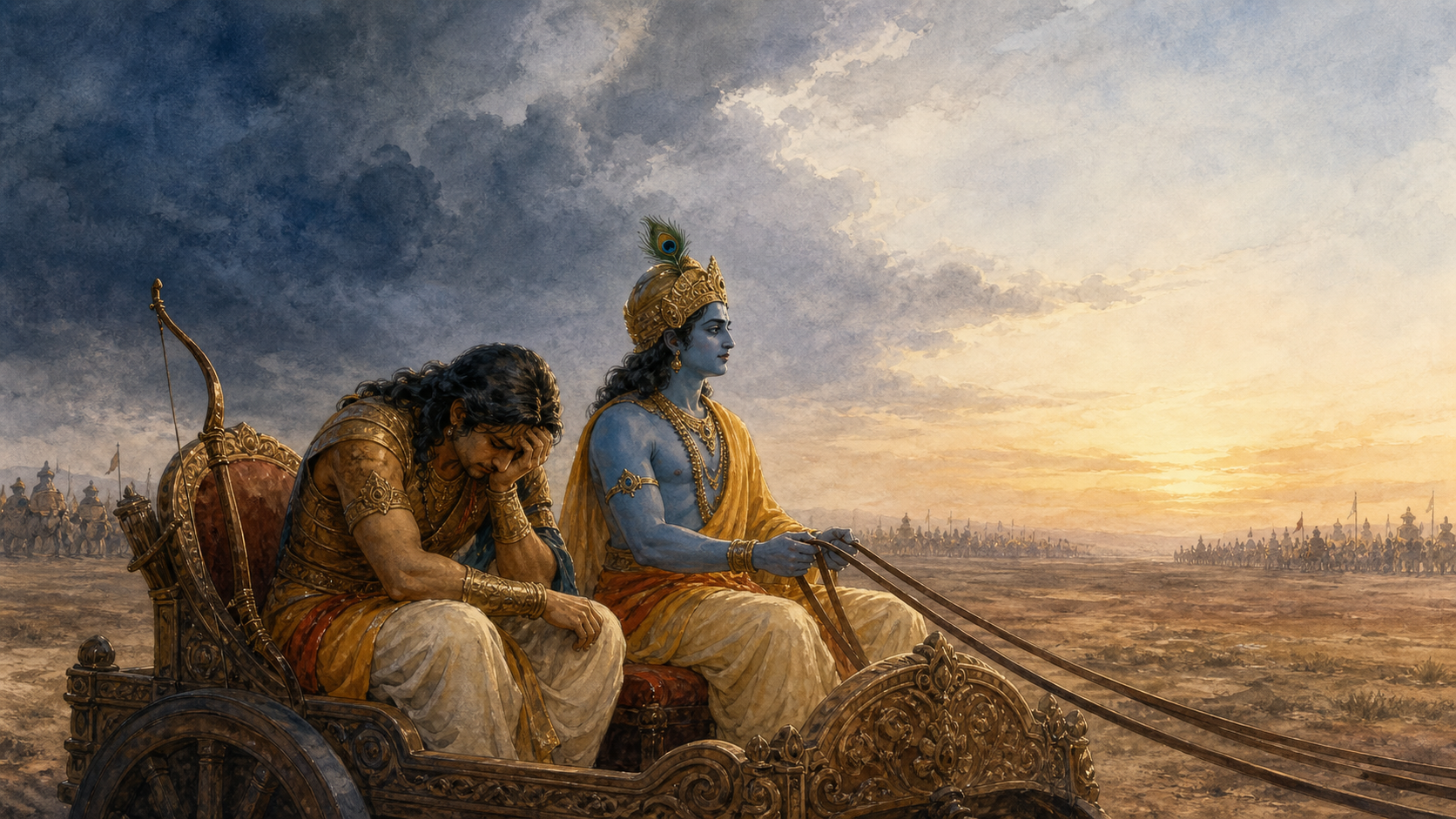 From Arjuna’s Grief to Advaitic Clarity in the Bhagavad Gita