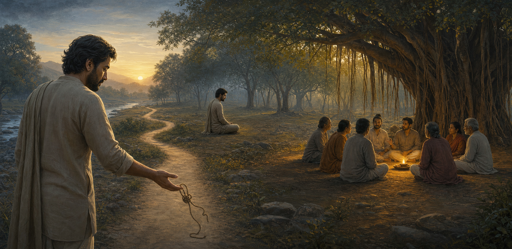 How Detachment, Mind Discipline, and Sanga Reinforce One Another