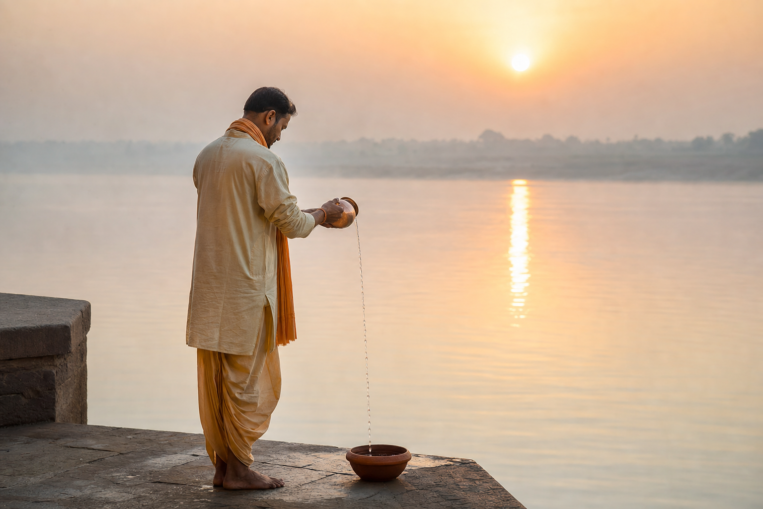 Surya Arghya: Ritual Method, Meaning, and Sacred Science