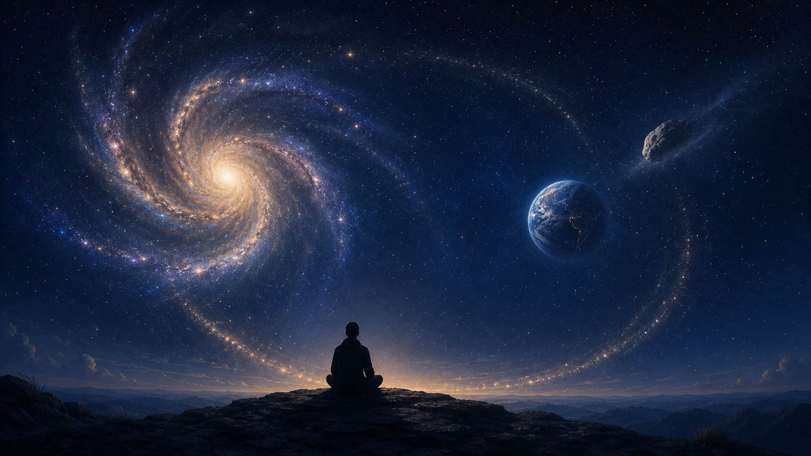 Cosmic Origins and End-Time Fears: A Dharmic Framework