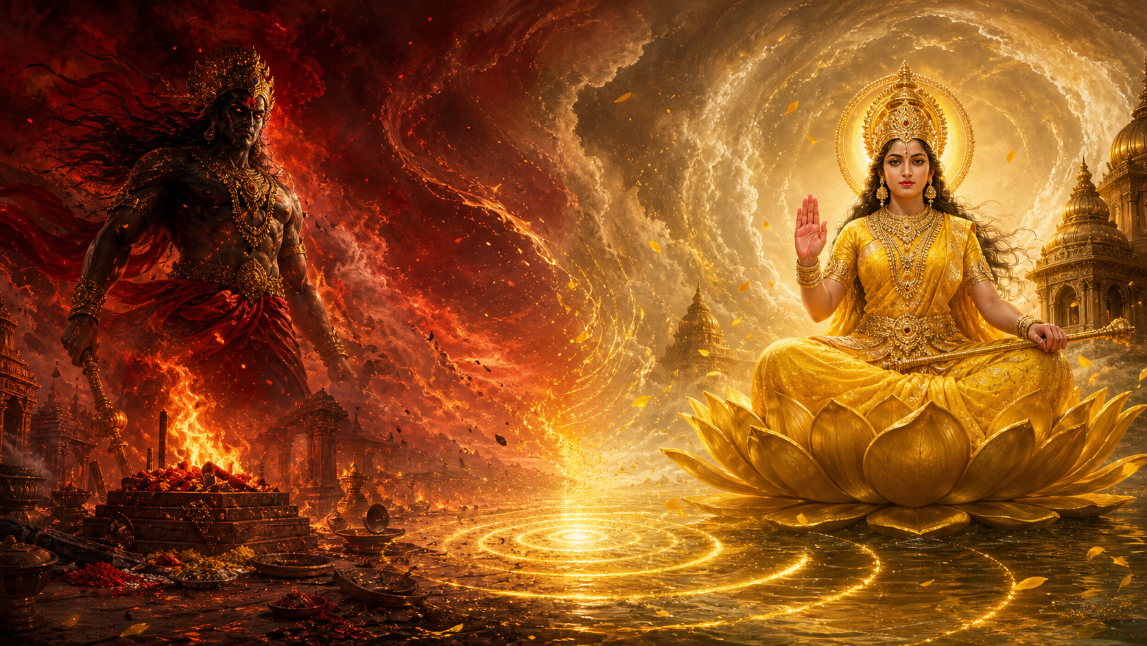 Divine Power and Cosmic Disorder: Fury, Stillness, Repair